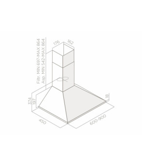 Вытяжка Elica MISSY LUX IX/A/60