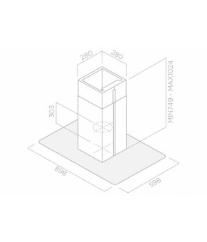 Вытяжка Elica FLAT GLASS ISLAND PLUS IX/A/90