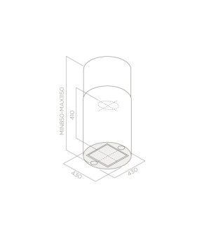Вытяжка Elica TUBE PRO ISLAND IX/A/43