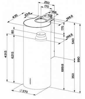 Вытяжка Faber CYLINDRA EG8 X A37 ELN
