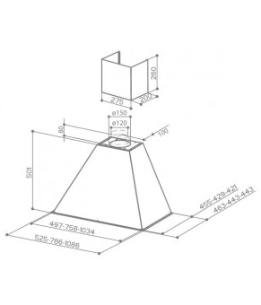 Витяжка Faber RANCH WB A 120 H-EP (без канта)