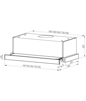 Вытяжка Interline SLIM X/S A/60/2/T
