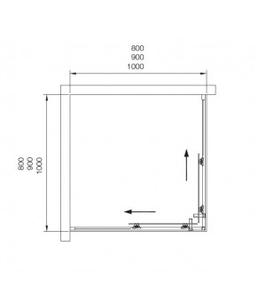 Душевая кабина Dusel A-513 silk screen 80х80х190 551384