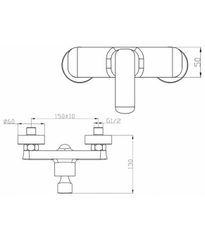 Смеситель Newarc Slim 121041