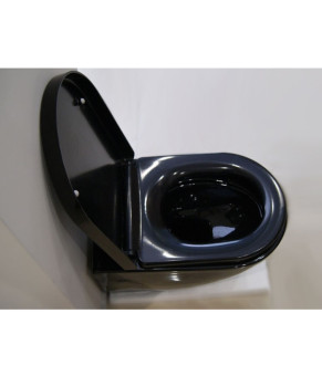 Унитаз подвесной с крышкой Newarc Modern Rimless Black Matt (3823B NEW)