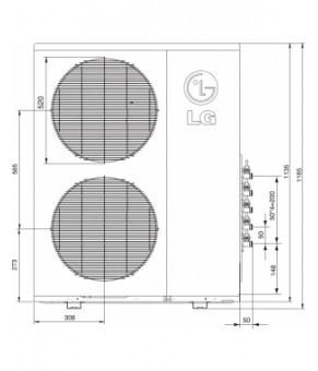 Наружный блок LG MU5M40.UO2R0