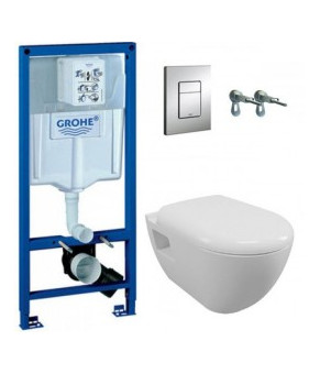 Инсталляция GROHE Rapid SL 38772001   подвесной унитаз GROHE Solido Perfect c сиденьем Soft Close (39186000)
