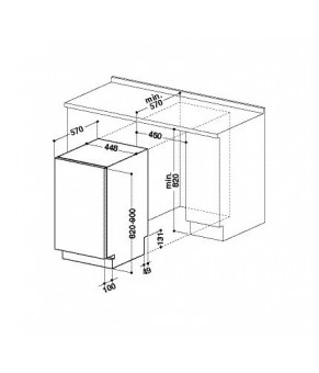 Посудомоечная машина WHIRLPOOL ADG 422