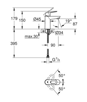 Смеситель Grohe BauLoop 23337000