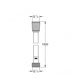 Шланг душевой Grohe Relexaflex 150 см 45973001