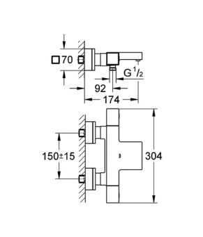 Смеситель Grohe Grohtherm 34497000