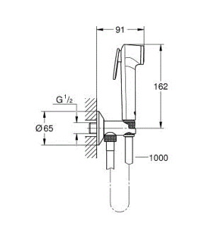 Гигиенический душ Grohe Tempesta-F Trigger Spray 30 26358000