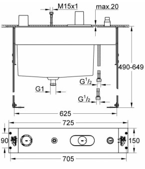 Смеситель Grohe Atrio Ypsilon 34086000