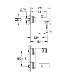 Смеситель Grohe Eurocube 23140000