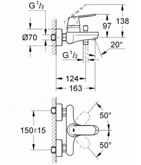 Смеситель Grohe Eurosmart Cosmopolitan 32831000