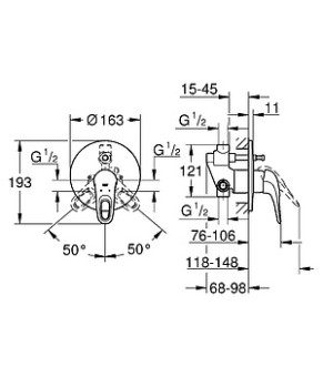 Смеситель Grohe Eurostyle 33637003