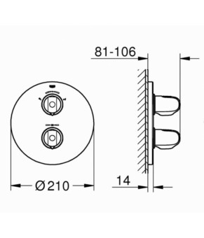 Смеситель Grohe Grohtherm 19986000