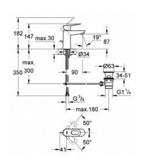 Смеситель Grohe BauLoop 23335000
