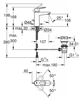 Смеситель Grohe BauLoop 23762000