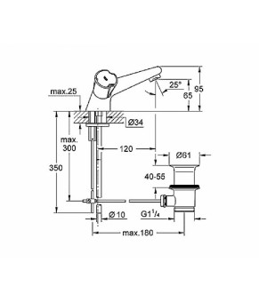 Смеситель Grohe Costa 21390000