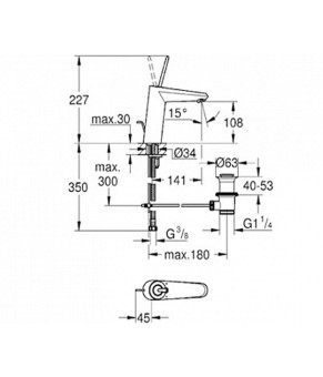 Смеситель Grohe Eurodisc Joy 23427000