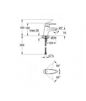 Смеситель Grohe Eurodisc New 32469001