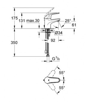 Смеситель Grohe Euroeco 23265000