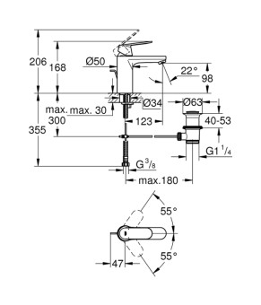 Смеситель Grohe Eurosmart Cosmopolitan 23325000