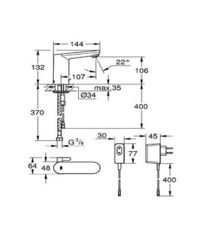 Смеситель Grohe Eurosmart Cosmopolitan 36325001