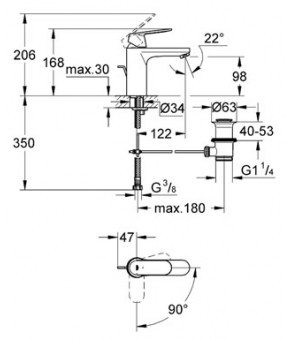 Смеситель Grohe Eurosmart 2339600E