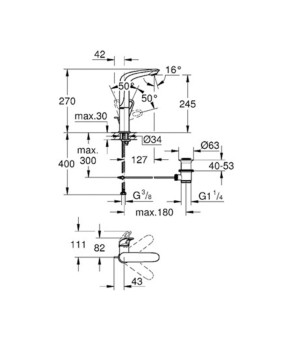 Смеситель Grohe Eurostyle 23569003