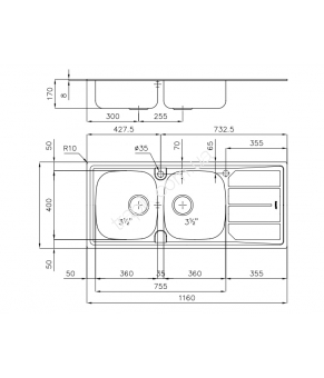 Мойка Foster Spa S1000 116.2V.3,5.STD