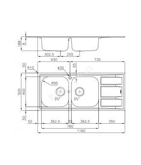 Мойка Foster Spa FM 116.2V.STD