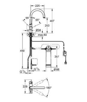 Смеситель Grohe Blue 33249001