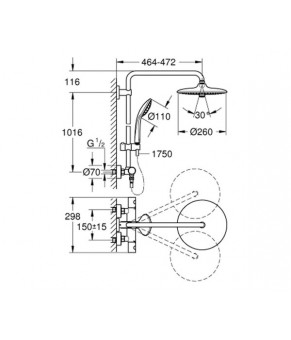 Душевая колонна Grohe Euphoria 27296002