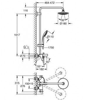 Душевая колонна Grohe Euphoria 26320000