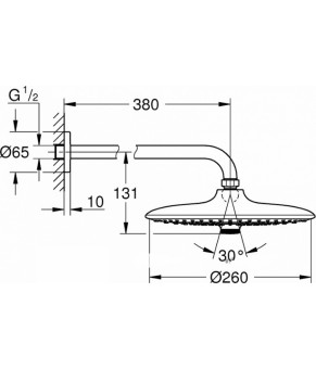 Верхний душ Grohe Euphoria 26459000