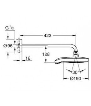 Верхний душ Grohe Power&Soul Cosmopolitan 26172000