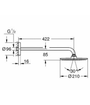 Верхний душ Grohe Rainshower 26171000