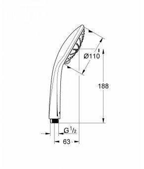 Ручной душ Grohe Euphoria 27239001