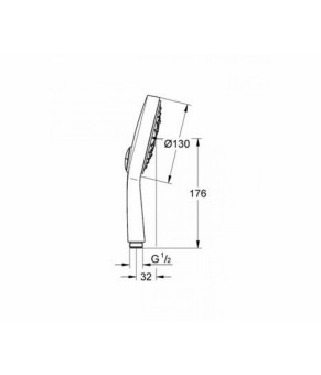 Ручной душ Grohe PowerSoul 27664000