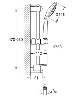 Душевой набор Grohe Euphoria 27266001