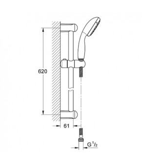 Душевой набор Grohe New Tempesta 27926000