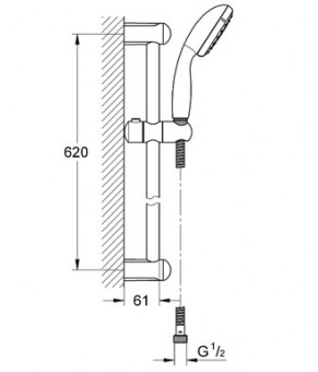 Душевой набор Grohe Tempesta 2759800E