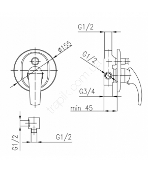 Смеситель Armatura Ametyst 409-410-00