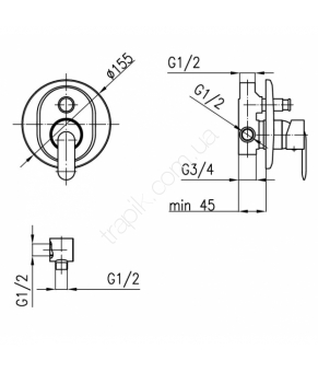 Смеситель Armatura Cyrkon 589-430-00