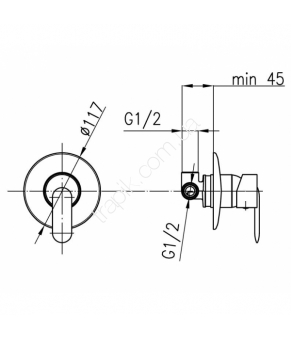 Смеситель Armatura Cyrkon 589-630-00