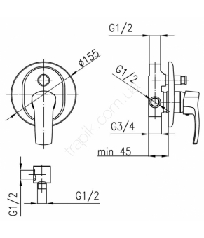 Смеситель Armatura Kwarc 4209-410-00
