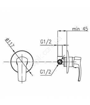 Смеситель Armatura Kwarc 4209-610-00