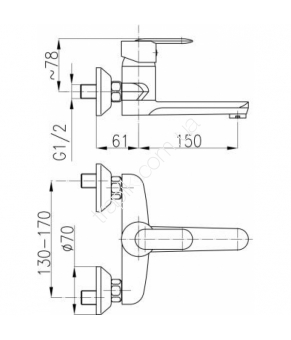 Смеситель Armatura Amber 580-840-00